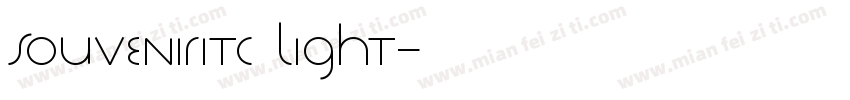 SouvenirITC Light字体转换